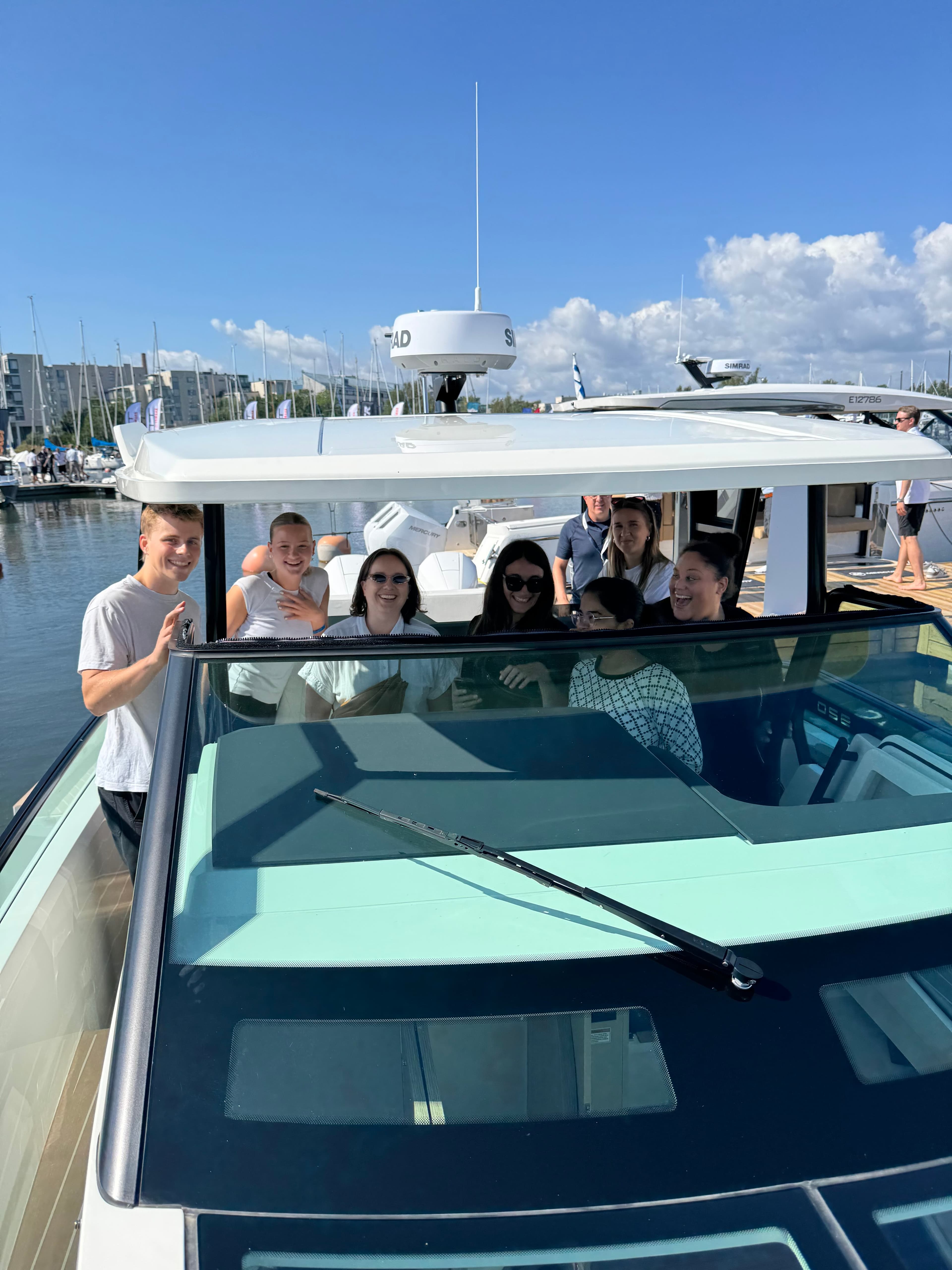 The whole squad at laser tag